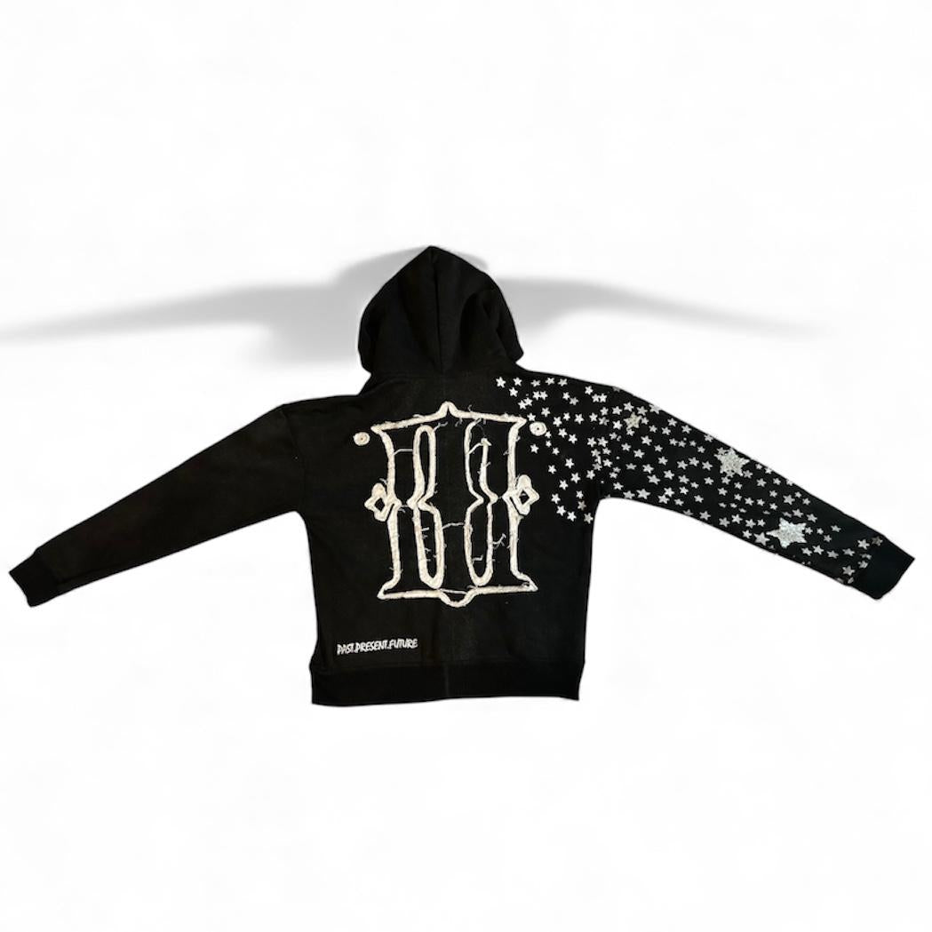 Rated 3 Stars Zip-up - Washed Black