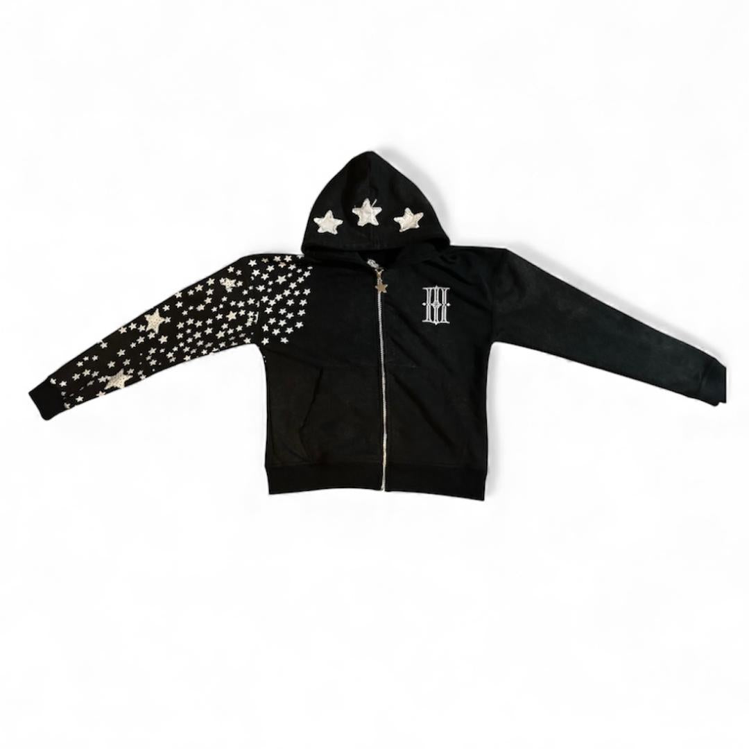Rated 3 Stars Zip-up - Washed Black
